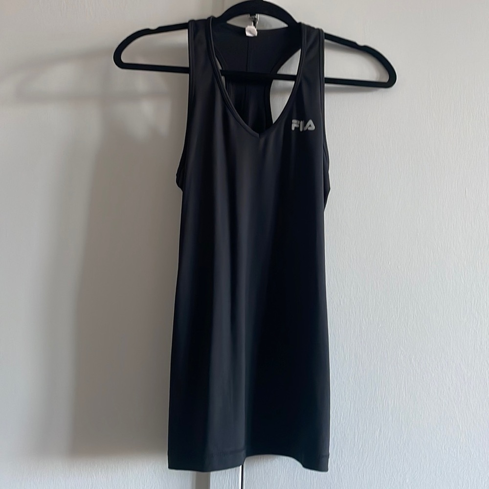 Fila sport black stretch tank top